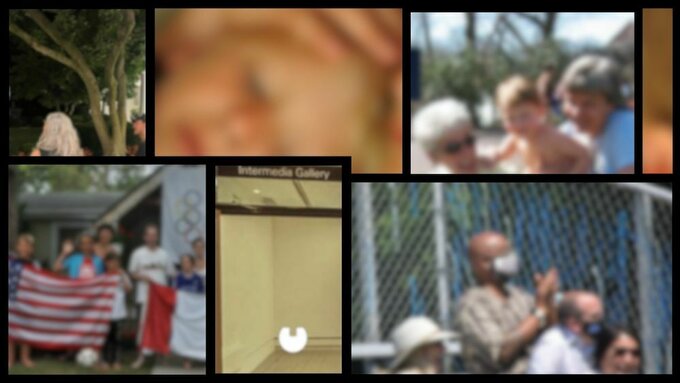 A blurred collage of the community that helped Matthew become the individual he is today.